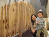 木目が優しい 目隠しゴシックフェンス
